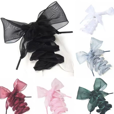 Organza Schnürsenkel 4cm breit 120cm