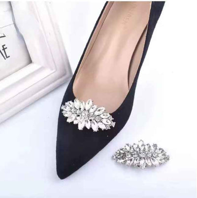 Clips für Pumps und Ballerinas silber