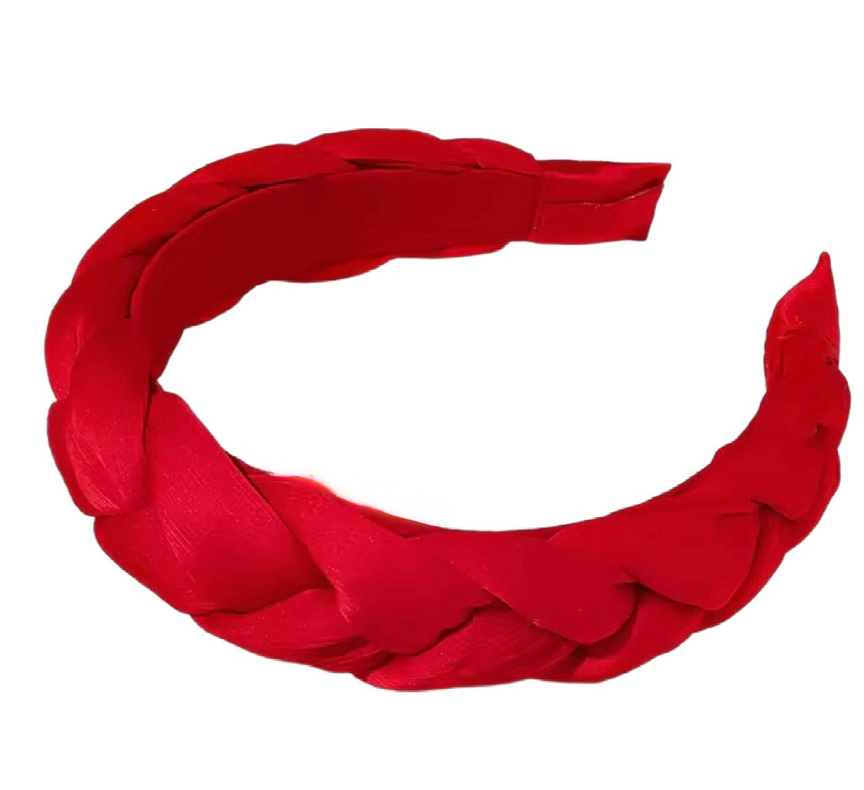 braided satin headband