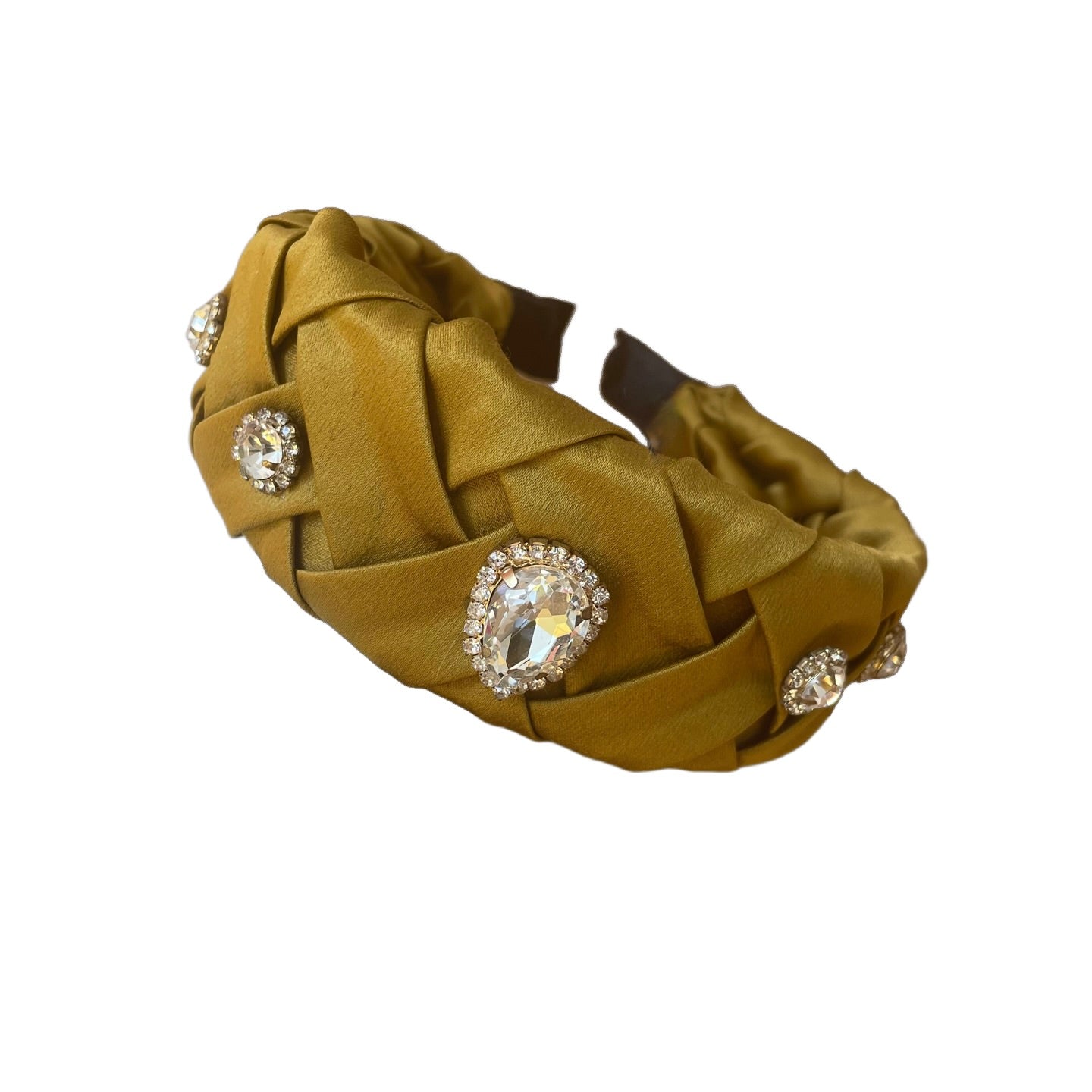 Funkelnder Satin-Haarreif im Flechtlook – Elegant & Feminin