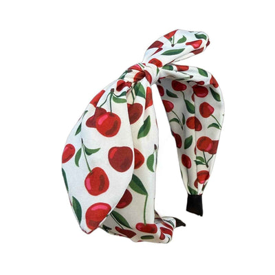 Kirschkuss: Rockabilly‑Haarreif mit süßem Kirschenprint