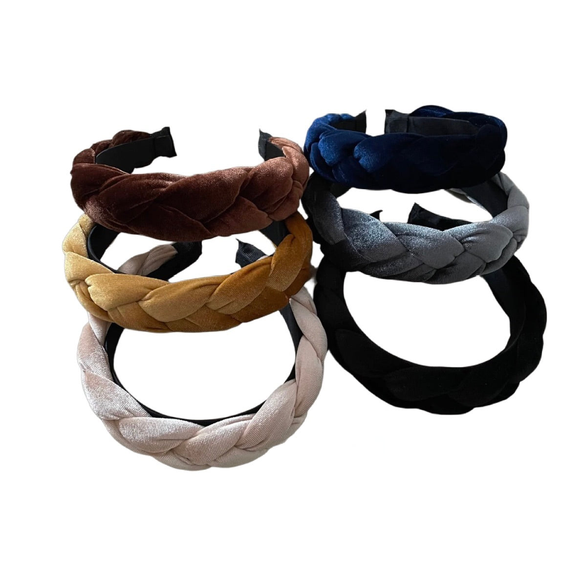 Bandeau en velours tressé