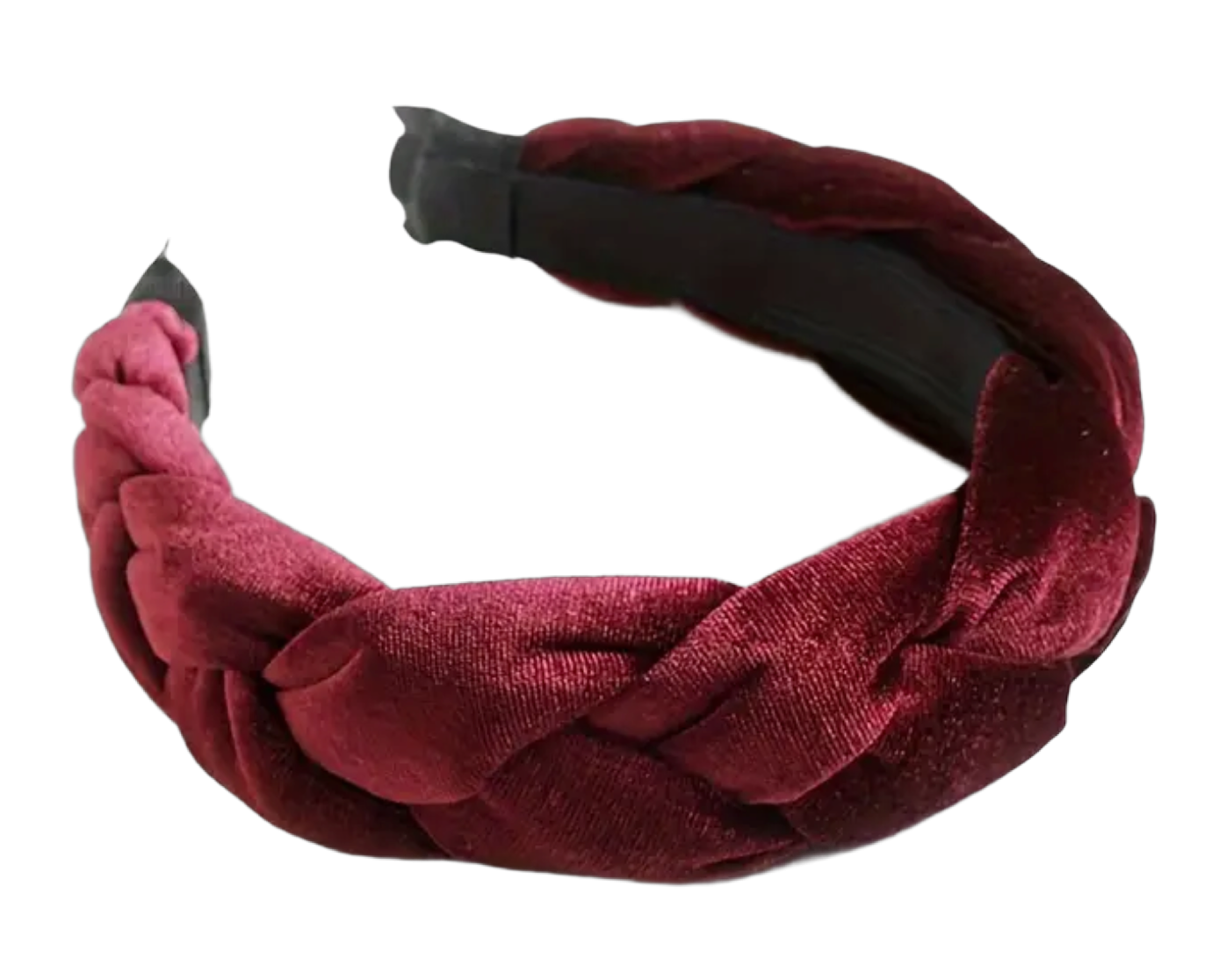 Ein Hauch von Luxus: Geflochtener Samthaarreif für stilvolle Auftritte