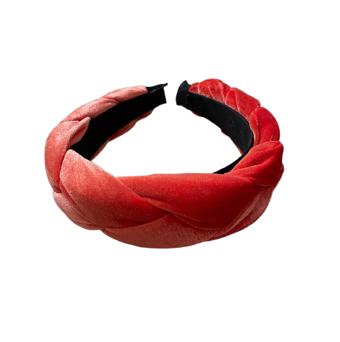 Ein Hauch von Luxus: Geflochtener Samthaarreif für stilvolle Auftritte