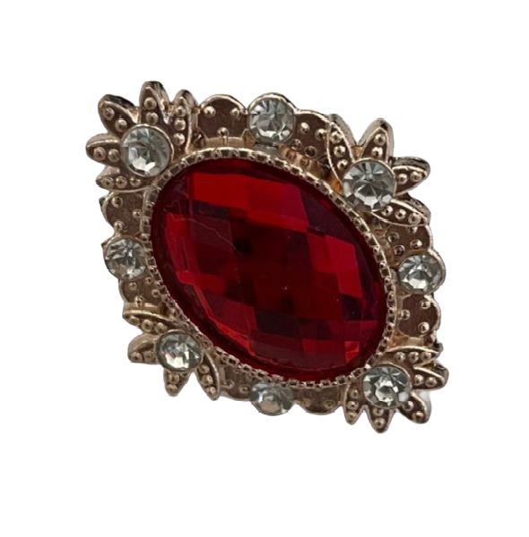 Accessoire chaussure strass carré doré