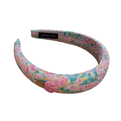 Haarreifen mit Blumenprint – Romantischer Blütenzauber für deinen Look