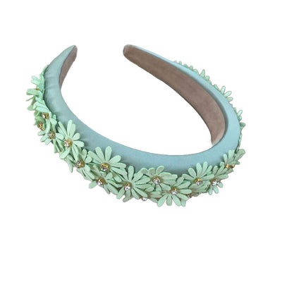 Haarreif "Blütenpracht" mit Strasssteinchen – Eleganz in jedem Detail