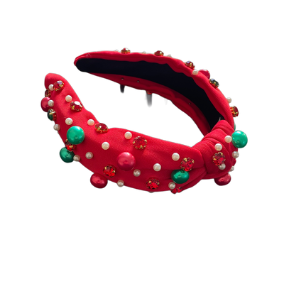 Candy Cane Christmas Haarreif mit Perlen & Strass