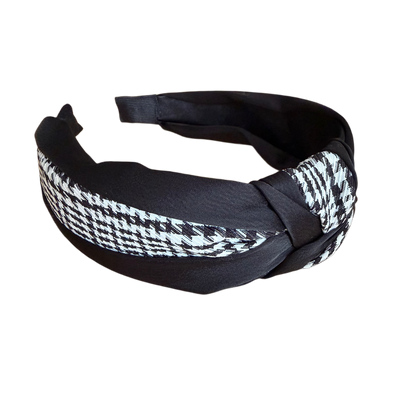 Haarreifen Hahnentritt Schwarz-Weiss – zeitloser Chic mit besonderem Twist