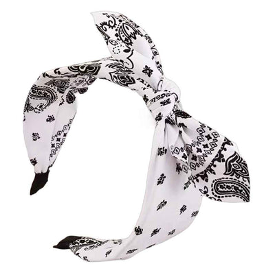 Vintage Pep: Zweifarbiger Rockabilly-Haarreif mit verspieltem Muster