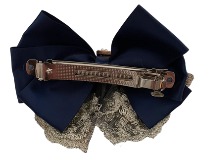 Haarklammer Satin/Spitze/Steinchen/Perlen