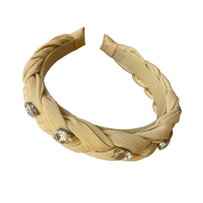 Haarreif im Flechtlook mit funkelnden Strassdetails