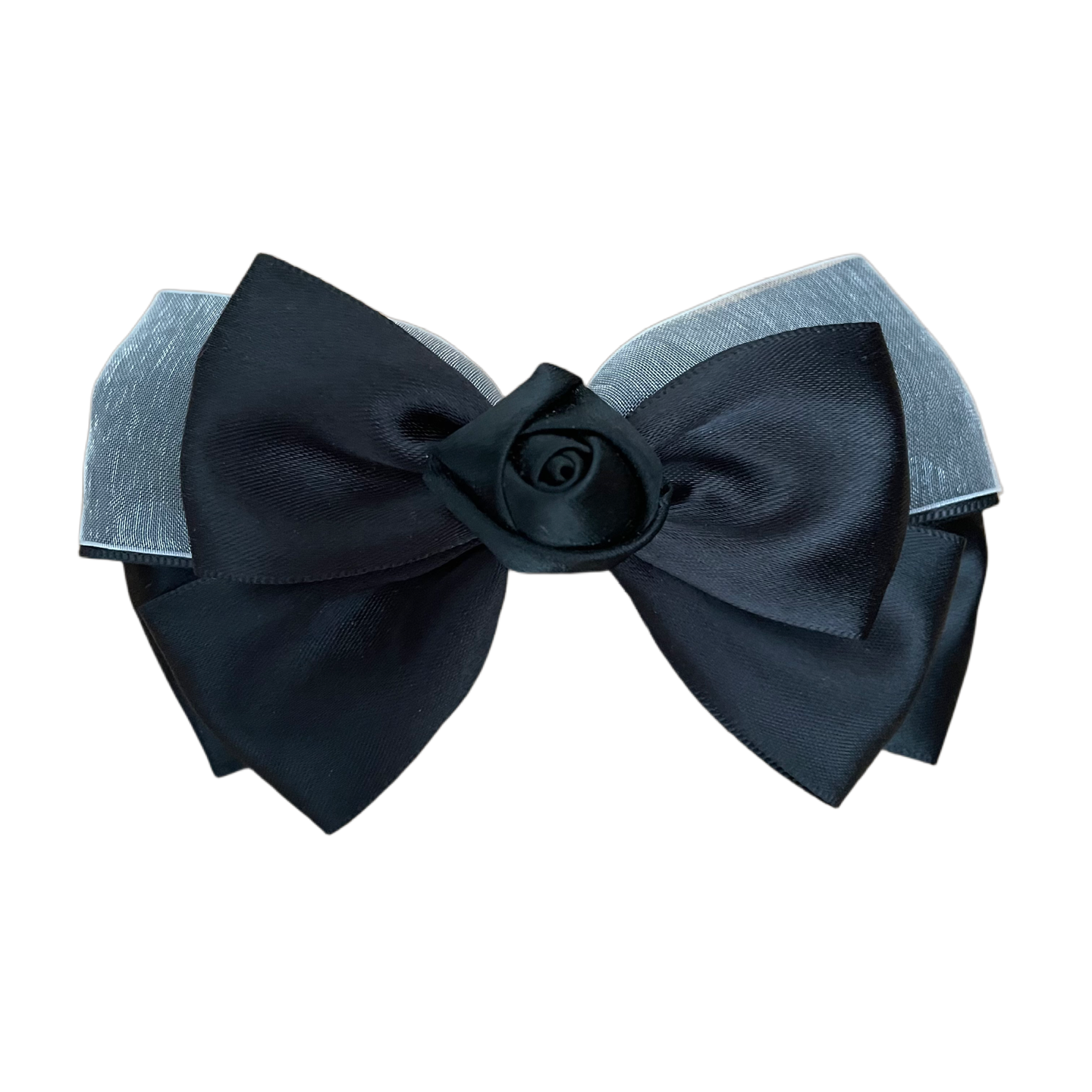 Haarklammer Satin/Spitze/Organza