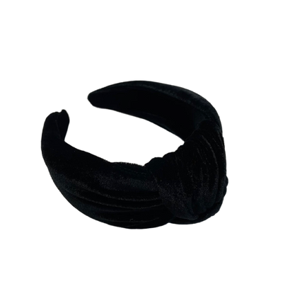 Samtzauber – Haarreif mit mittigem Knoten