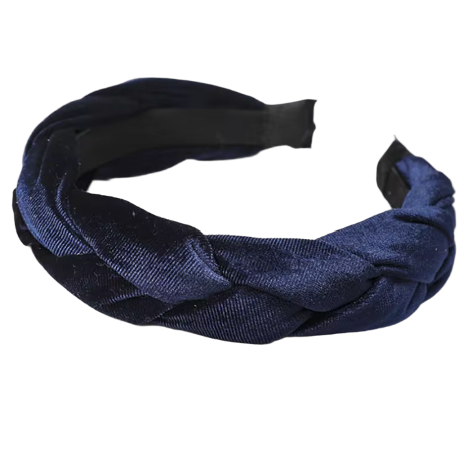 Bandeau en velours tressé