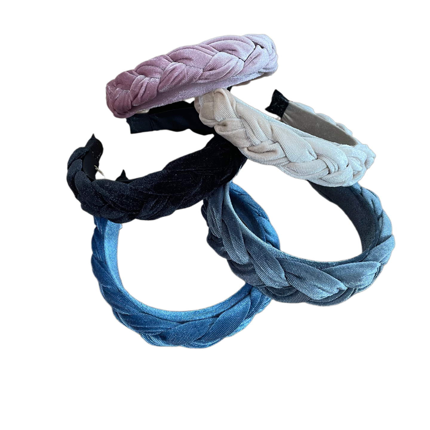 Bandeau en satin tressé
