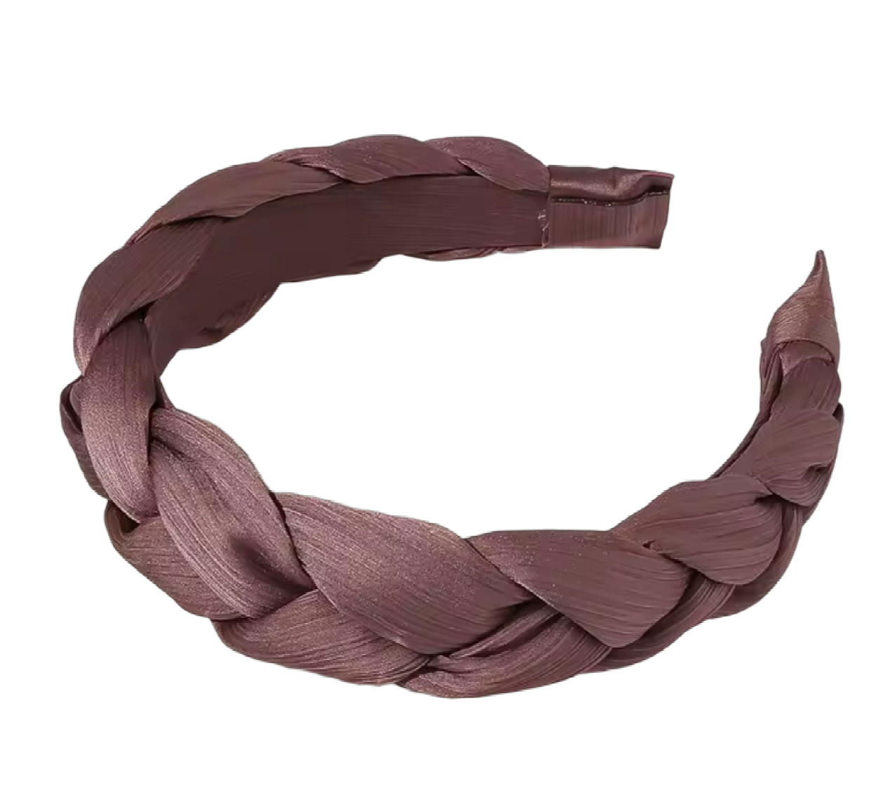 braided satin headband