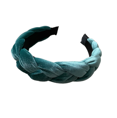 Ein Hauch von Luxus: Geflochtener Samthaarreif für stilvolle Auftritte