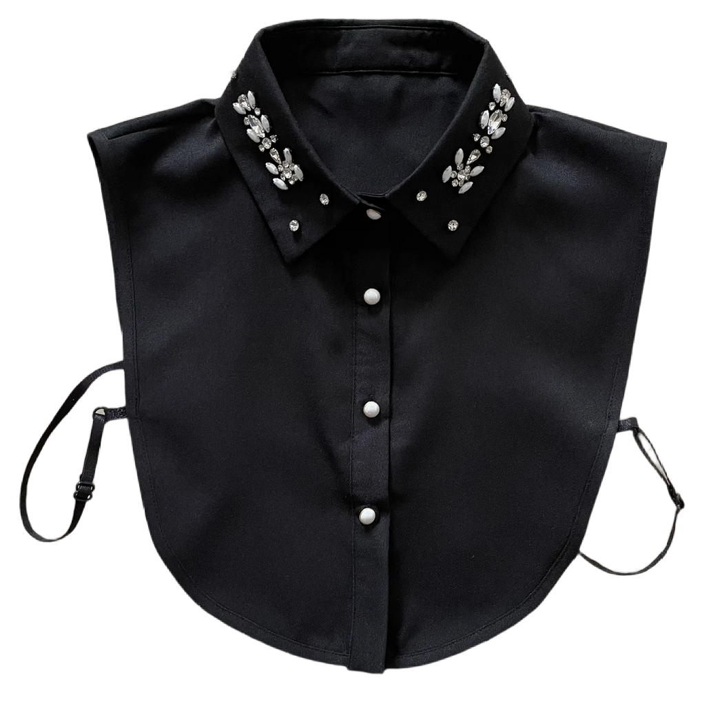 Chiffon Blouse Collar Black