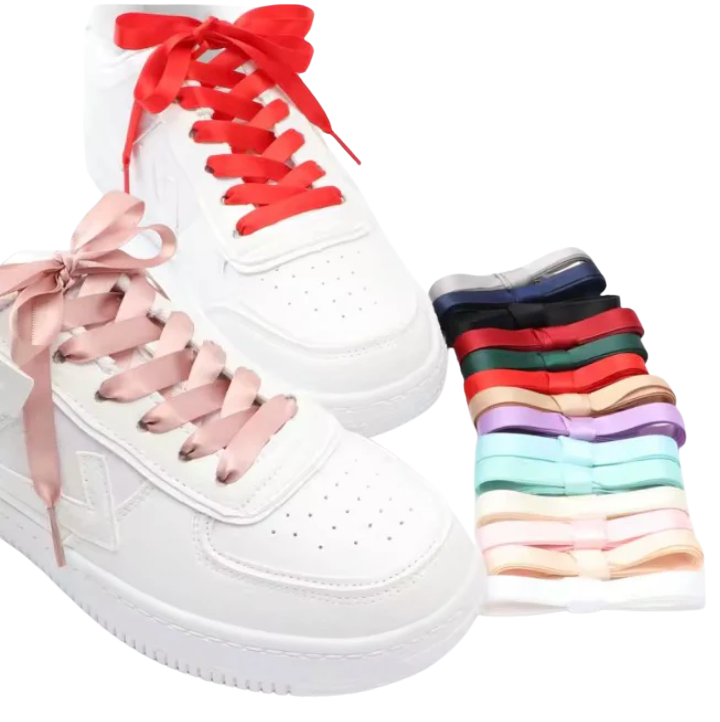 Satin Schnürsenkel 0,9cm breit 80cm