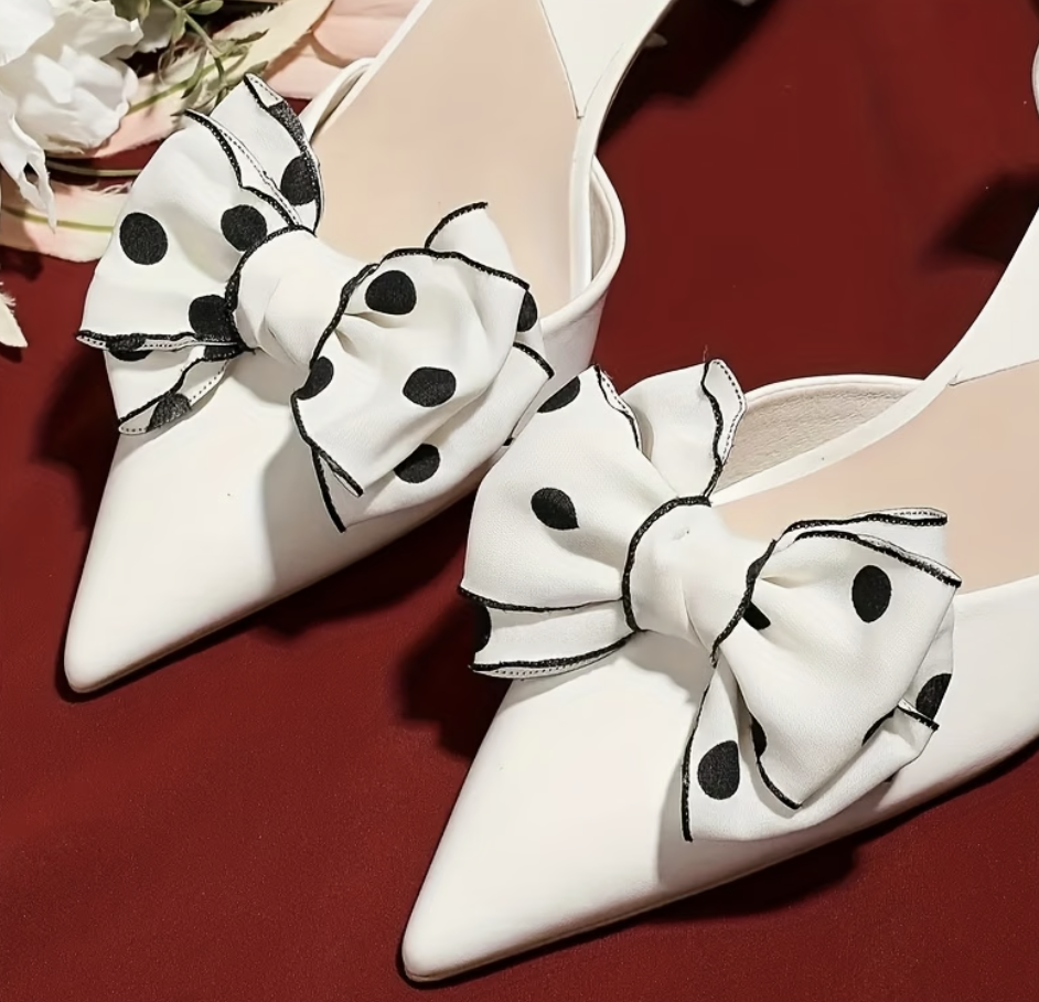 Rockabilly Schuhclips mit Schleifen – Retro-Charme für deine Lieblingsschuhe