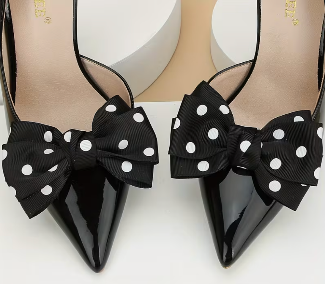 Rockabilly Schuhclips mit Schleifen – Retro-Charme für deine Lieblingsschuhe