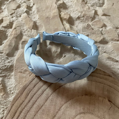 braided satin headband