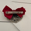 Hair clip with net satin/lace/stones/pearls