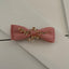 Hair clip with net satin branch rhinestones