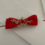 Hair clip with net satin branch rhinestones