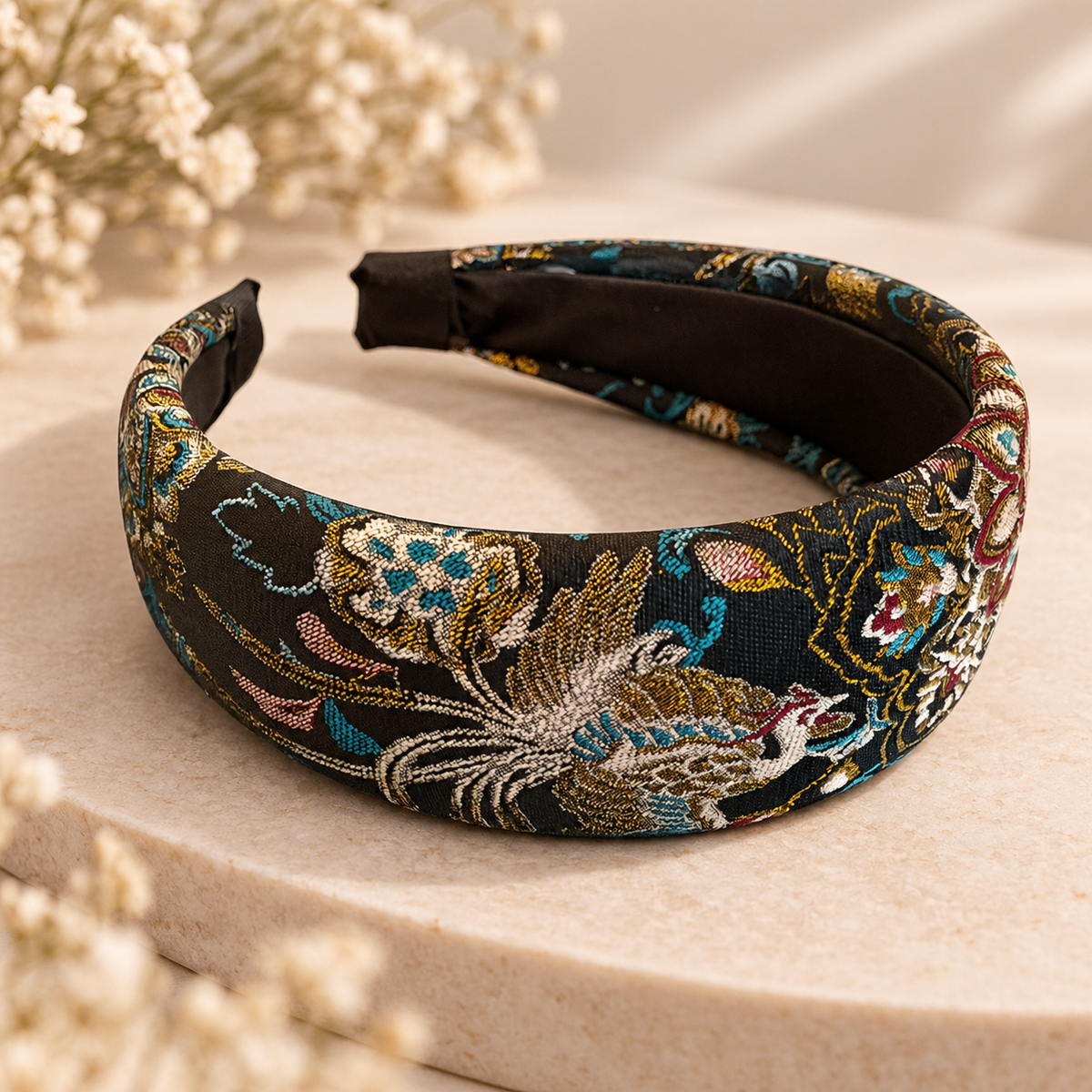 Royal Elegance – Edler Jacquard-Haarreifen für einen stilvollen Auftritt