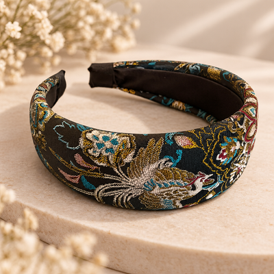 Royal Elegance – Edler Jacquard-Haarreifen für einen stilvollen Auftritt