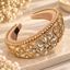 Golden Elegance – Luxuriöser Haarreifen mit funkelnden Kristallen und goldfarbenen Verzierungen