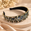 Midnight Sparkle – Luxuriöser Haarreifen mit funkelnden Kristallen in Schwarz und Gold