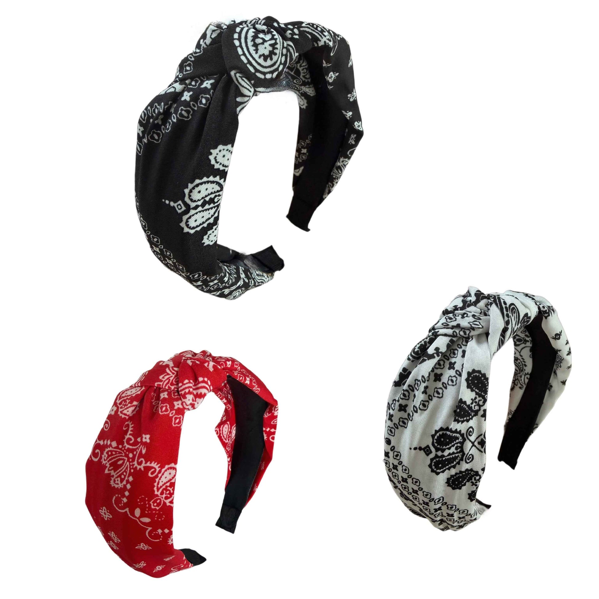 Swinging Style: Schlichter Rockabilly-Haarreif, zweifarbig, mit Knoten