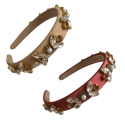 Sternenlicht: Perlen‑ und Strassreif in Gold