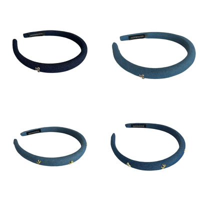 Sweet Denim – Haarreifen mit mini Schleifchen