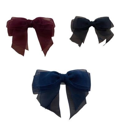 Romantic Organza – Haarklammer mit zarter Schleife