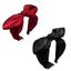Retro‑Shine — Uni‑Gestreifter Hairband mit elegantem Glanz & Schleife