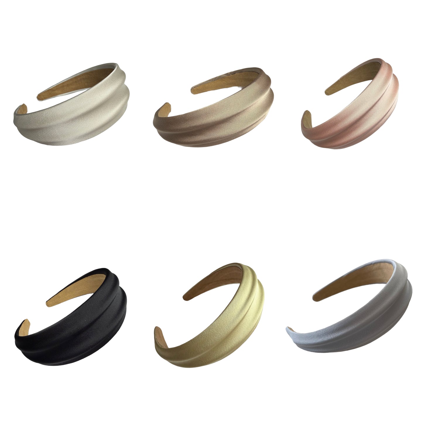 Satinwoge — Eleganter Haarreif in welliger Form