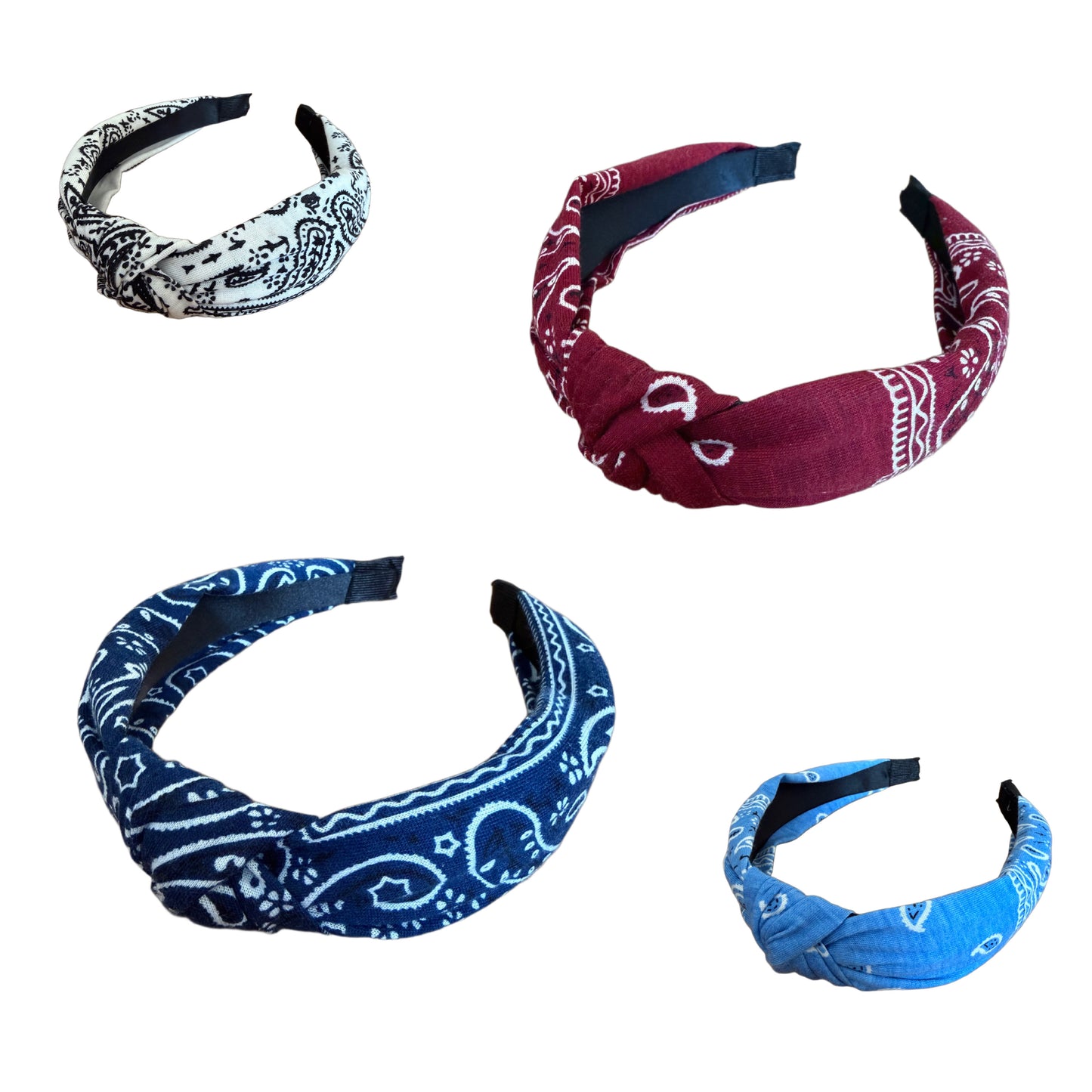 Rockabilly-Haarreif mit schlichtem Muster und Knoten – stilvolles Vintage-Accessoire mit Retro-Charme
