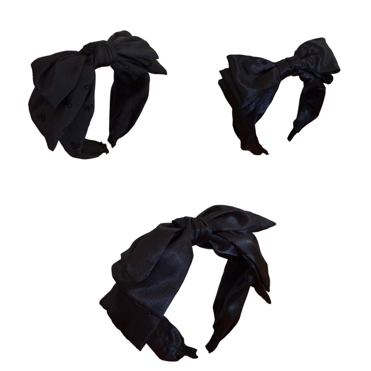 Black Romance – Eleganter schwarzer Haarreifen mit grosser Schleife