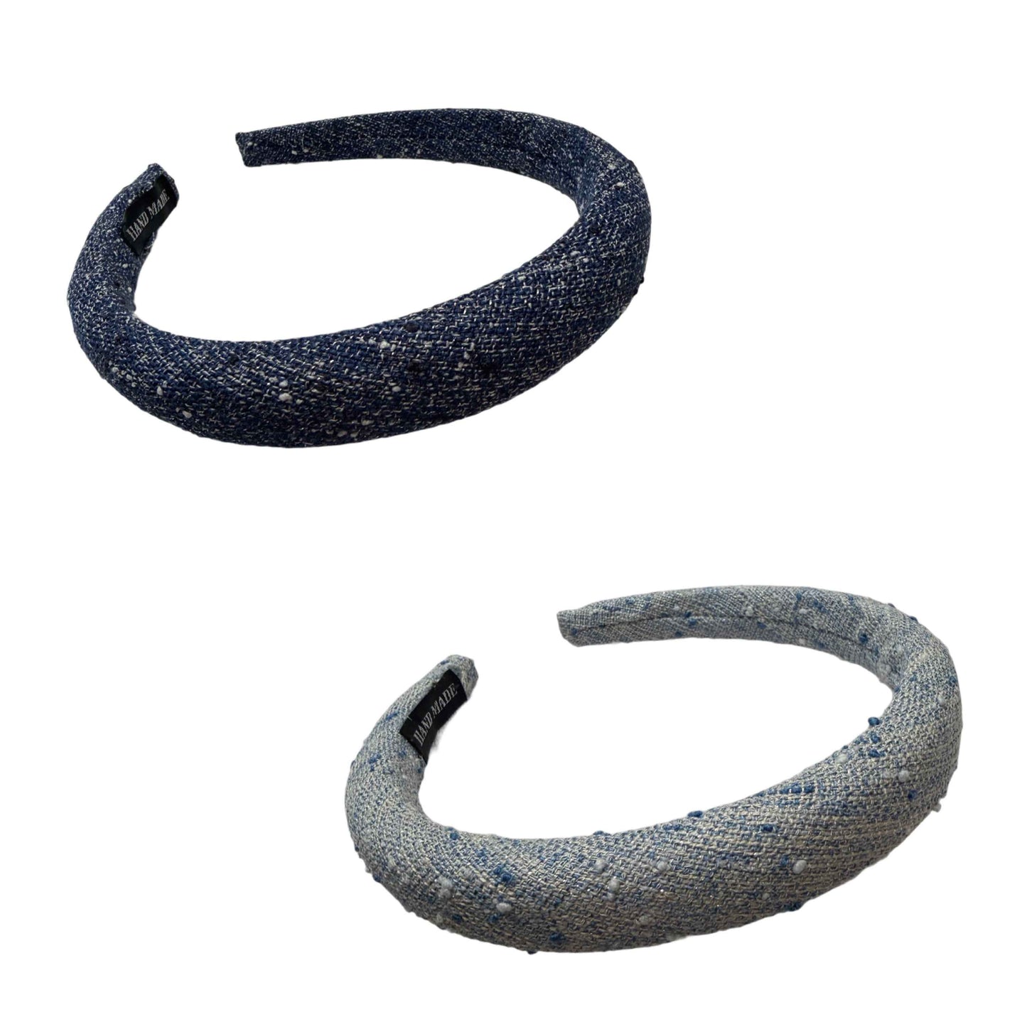 Bouclé Blue-Texturierter Reif für lässigen Chic