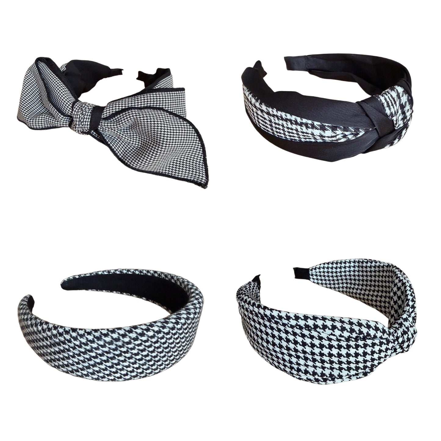 Haarreifen Hahnentritt Schwarz-Weiss – zeitloser Chic mit besonderem Twist