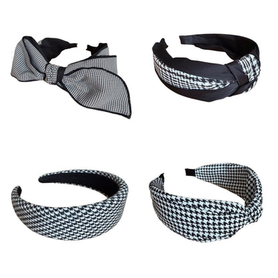 Haarreifen Hahnentritt Schwarz-Weiss – zeitloser Chic mit besonderem Twist