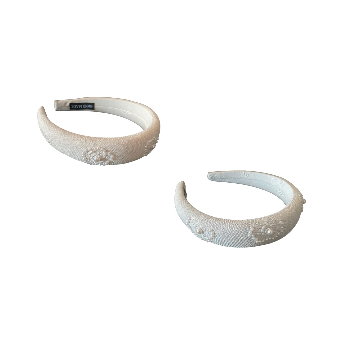 Sanfte Eleganz – Jersey Haarreifen mit zarten Perlen