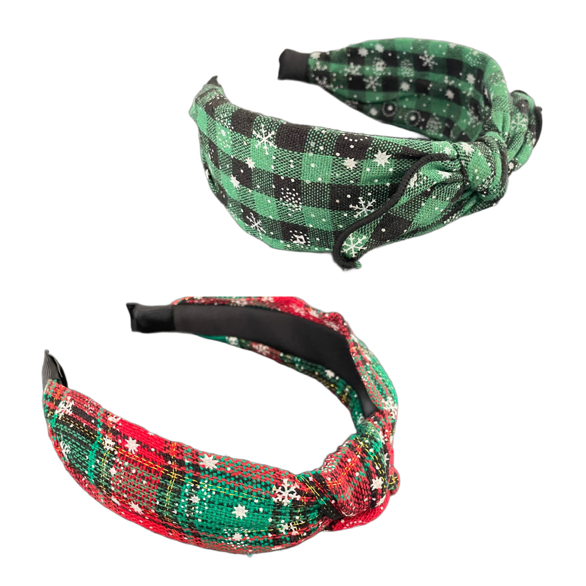 Weihnachtszauber in Karo – schlichter Haarreifen mit Stil
