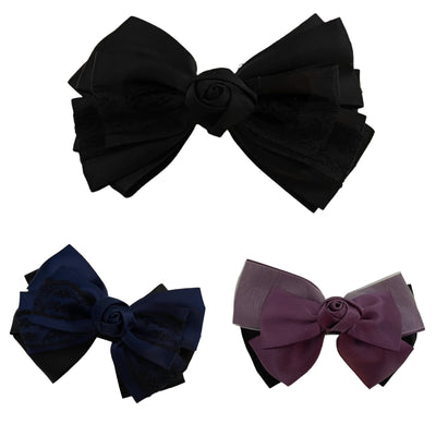 Haarklammer Satin/Spitze/Organza