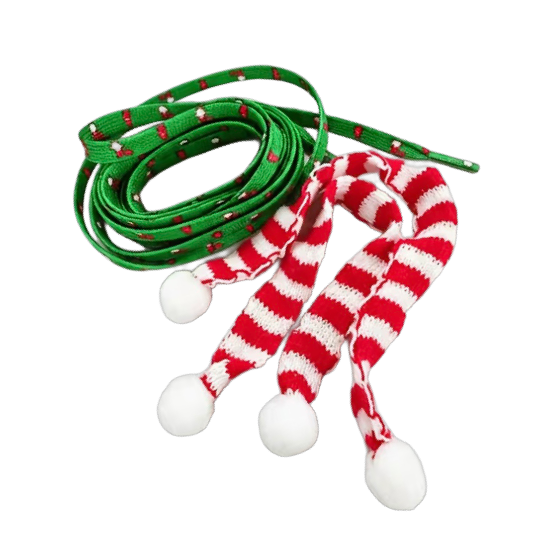 Weihnachts-Schnürsenkel mit Wichtelschal – zauberhafte Festtagslieblinge
