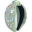 Easter Sparkle — Farbiger Perlen‑Haarreif mit Strass und Mittelknoten